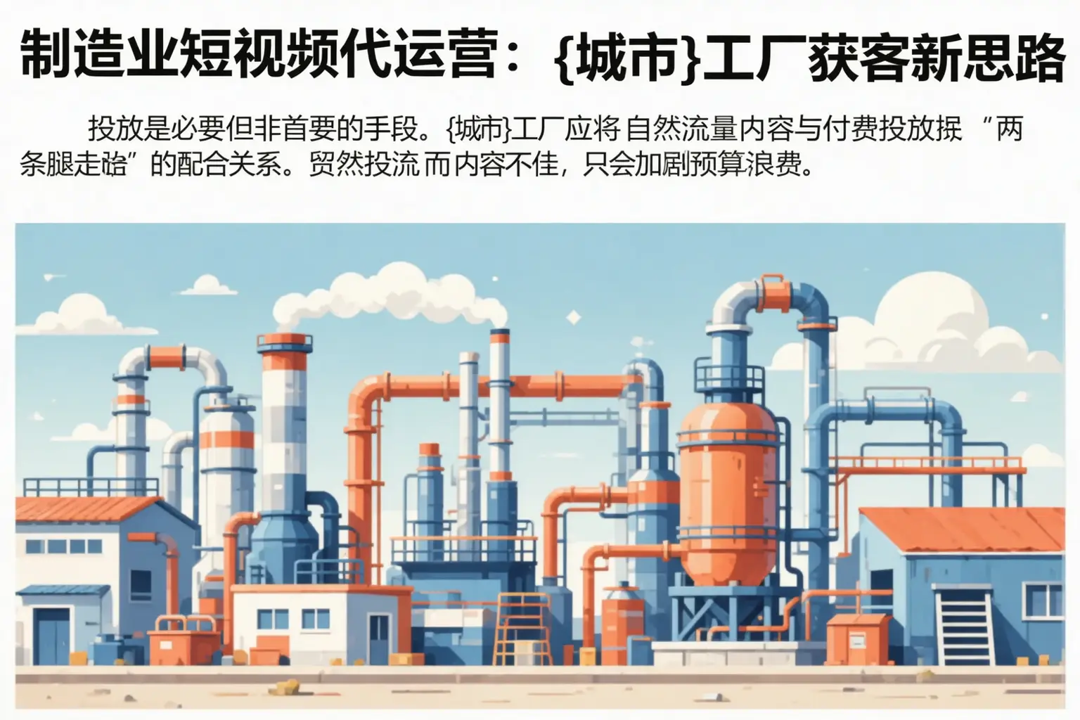 制造业短视频代运营：天柱工厂获客新思路
